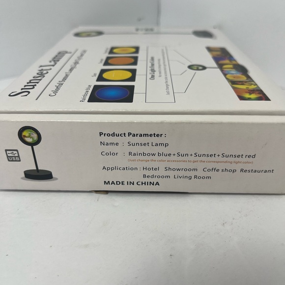 Sunset Lamp: Sunset Projection Lamp LED Light Rainbow Blue,Sun,Sunset,Sunset Red - Picture 3 of 4